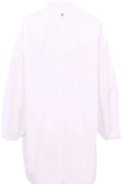 Abito camicia in cotone con ricami