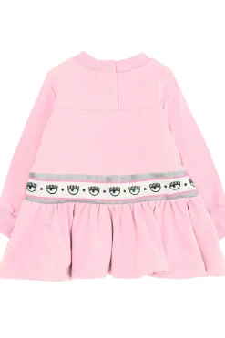 Abito con rouches maxi logomania