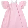 Abito con tulle in cotone stretch