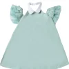 Abito con tulle in cotone stretch