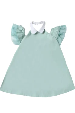 Abito con tulle in cotone stretch