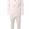 Abito doppio petto in cotone stretch