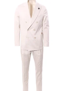 Abito doppio petto in cotone stretch