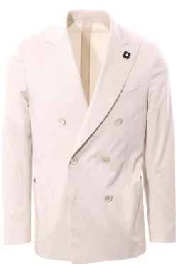 Abito doppio petto in cotone stretch