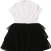 Abito in tulle con balze