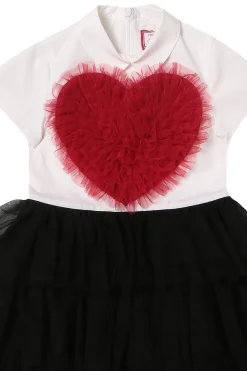 Abito in tulle con balze