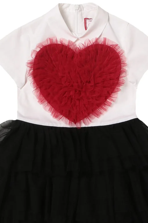 Abito in tulle con balze