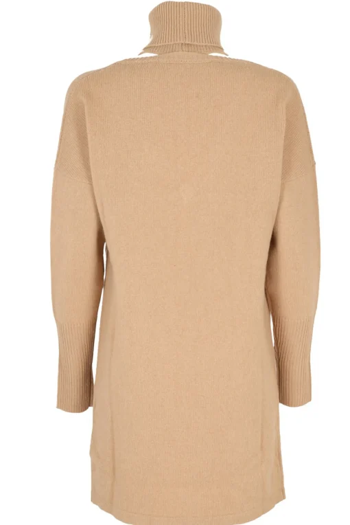 Abito longuette in lana e cashmere