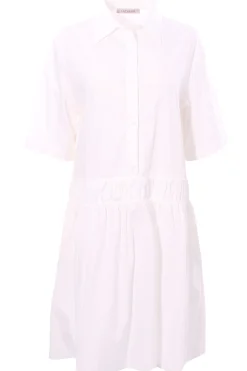 Abito lounguette in cotone con elastico vita