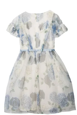 Abito manica corta in tulle