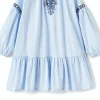 Abito rigato in cotone