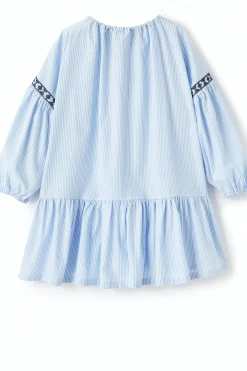 Abito rigato in cotone