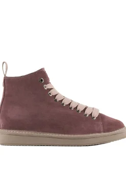 Ankle boot suede faux fur lining