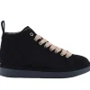 Ankle boot suede faux fur lining