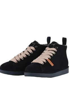 Ankle boot suede faux fur lining