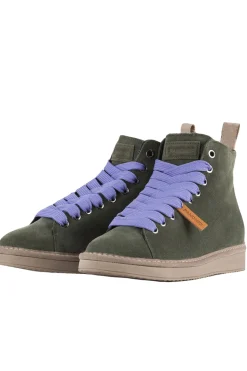 Ankle boot suede faux fur lining