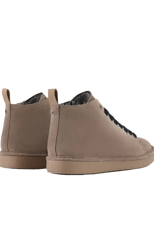 ankle boot suede faux fur lining
