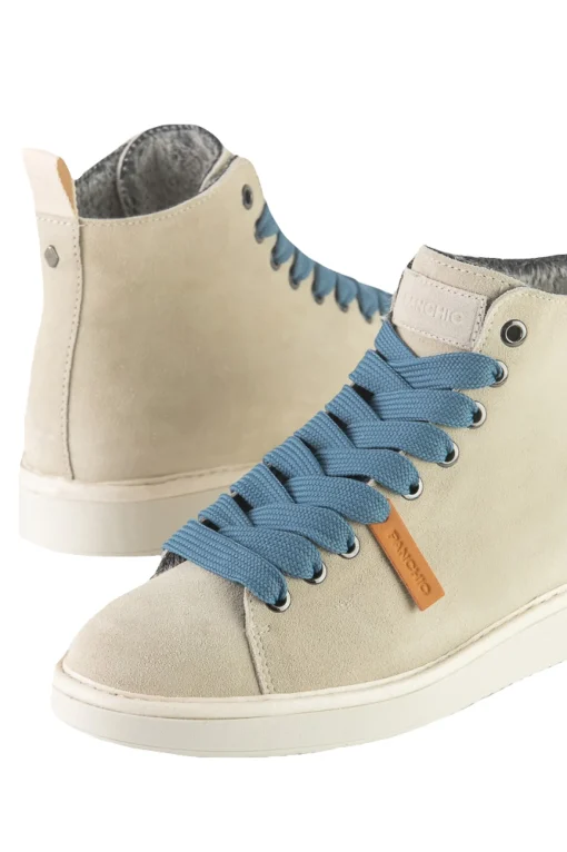 Ankle boot suede faux fur lining