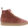 Ankle boot suede lined faux fur