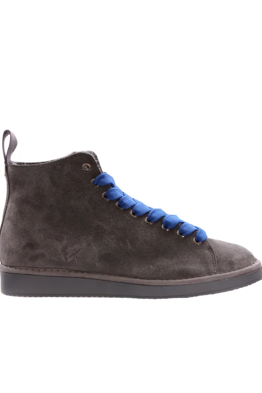 Ankle boot suede lined faux fur