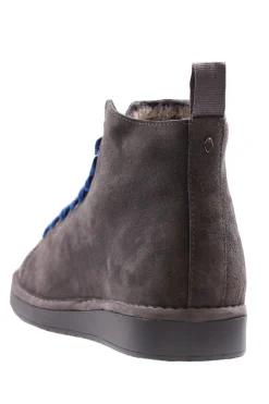 Ankle boot suede lined faux fur