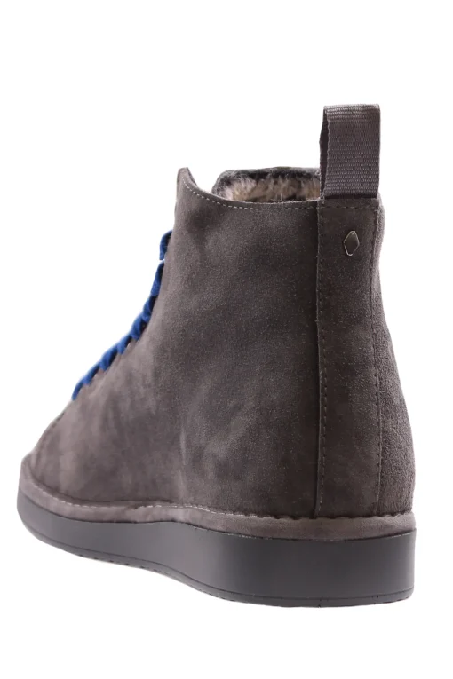 Ankle boot suede lined faux fur