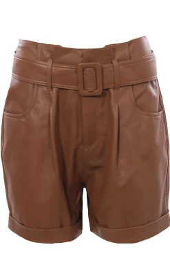 Bermuda in pelle