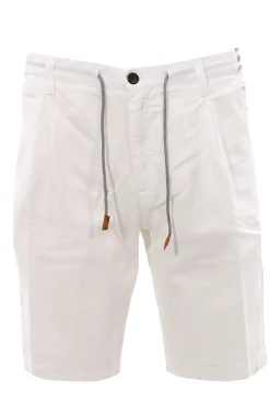 Bermuda jogger in cotone e lino