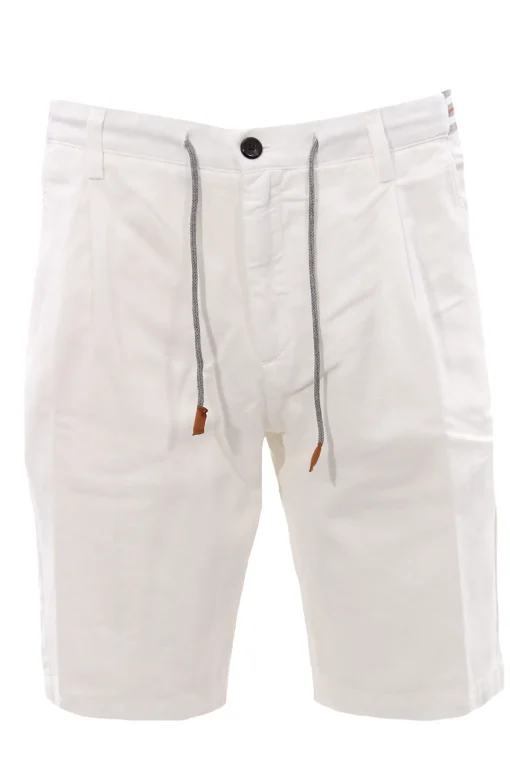 Bermuda jogger in cotone e lino