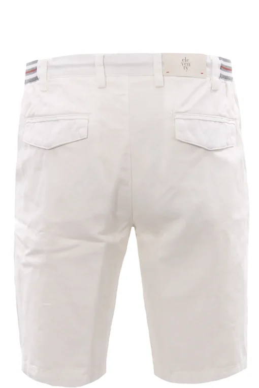 Bermuda jogger in cotone e lino