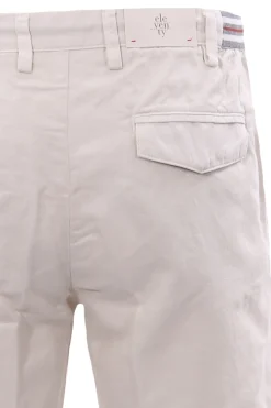 Bermuda jogger in cotone e lino