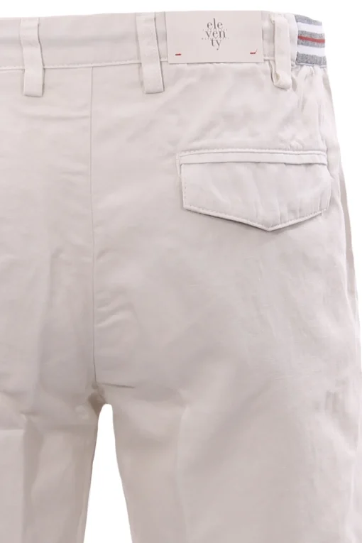 Bermuda jogger in cotone e lino