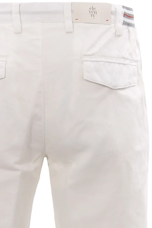 Bermuda jogger in cotone e lino