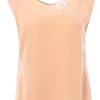 Blusa georgette collo a v