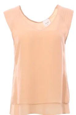 Blusa georgette collo a v