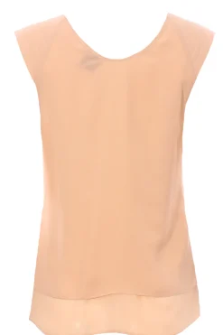 Blusa georgette collo a v