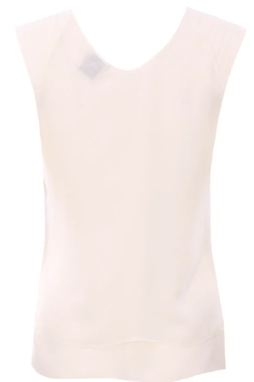Blusa georgette collo a v