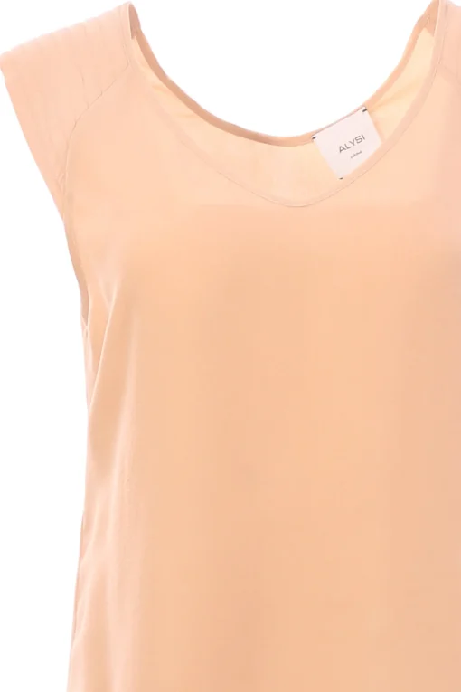 Blusa georgette collo a v