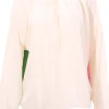 Blusa in seta con coulisse