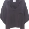 Blusa polo in viscosa