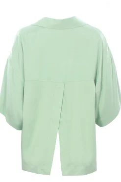 Blusa polo in viscosa