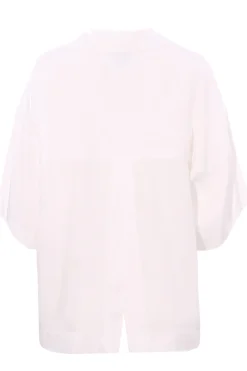 Blusa polo in viscosa