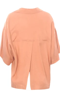 Blusa polo in viscosa