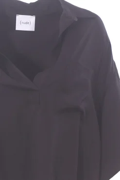 Blusa polo in viscosa