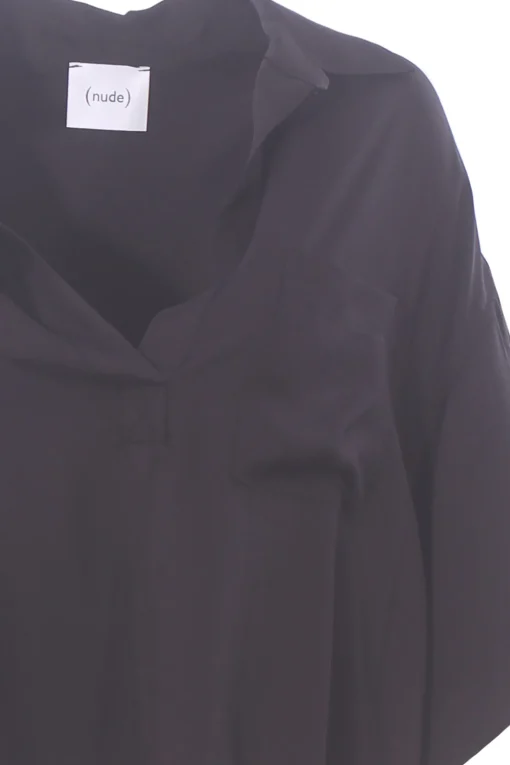 Blusa polo in viscosa