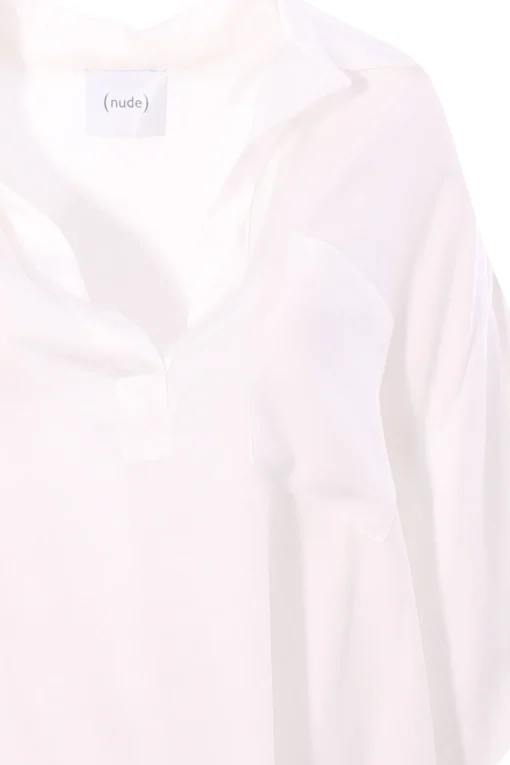 Blusa polo in viscosa