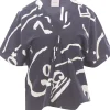 Blusa printed in cotone stampato