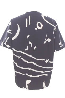 Blusa printed in cotone stampato