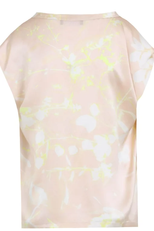 Blusa stampa tilia in seta