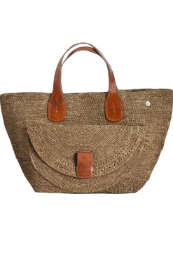 Borsa a mano in rafia